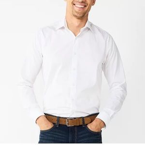 Arrow Mens White Dress Shirts Regular Fit - Size M‎